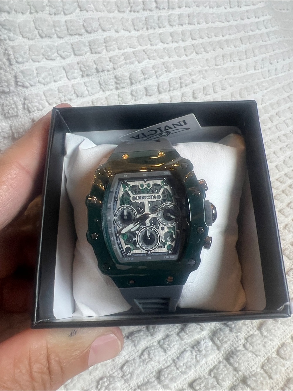 Invicta Grey and Green Camouflage Sport Chronograph Watch